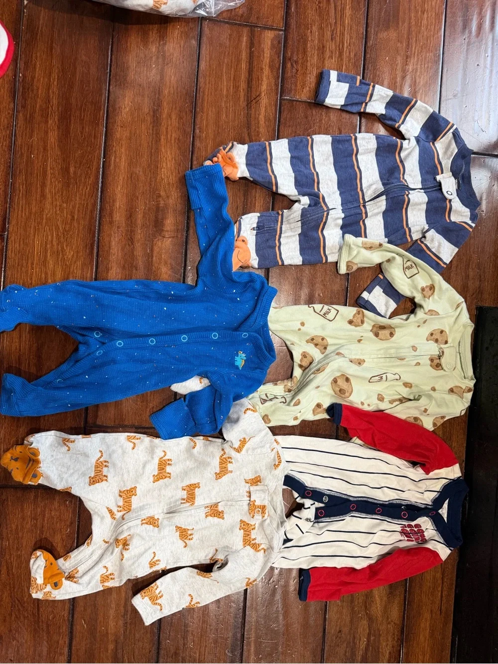 Carter's Blue Polka Dot Long-Sleeve Baby Footie